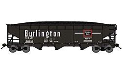 N Chicago, Burlington & Quincy RTR70-Ton Offset-Side 3-Bay Hopper with Load (BLU73901)