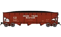 N Grand Trunk Western RTR 70-Ton Offset-Side 3-Bay Hopper with Load (BLU73941)