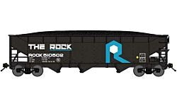 N Rock Island RTR 70-Ton Offset-Side 3-Bay Hopper with Load (BLU73951)