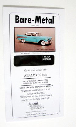 6"x11" Thin Sheet Black Bare-Metal Foil (BMF3)