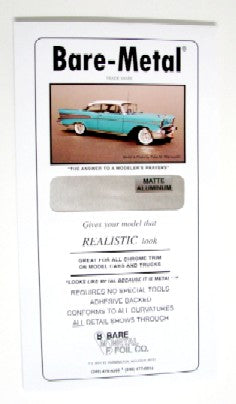6"x11" Thin Sheet Matte Aluminum Bare-Metal Foil (BMF4)