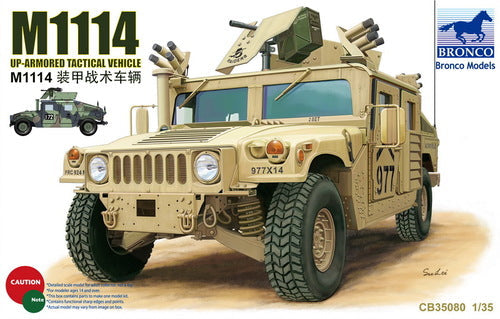 1/35 American M1114 Up-Armored Tactical Vehicle Plastic Model (BNC35080)