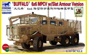 1/35 'Buffalo' 6x6 MPCV with Slat Armour Version Plastic Model Kit