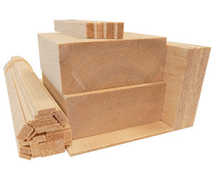 12" Long Assorted Sizes, Sticks, and Blocks of AAA Balsa Wood (BNM1401)