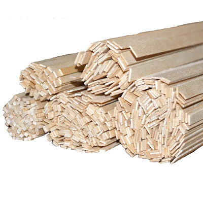 1/32"x1/32"x24" Basswood Stick (1) (BNM3000)