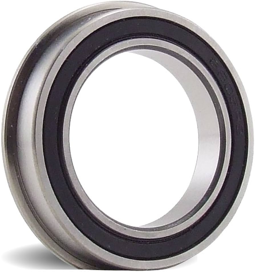 1/4"x3/8"x1/8" Flanged Rubber Sealed Ball Bearing (1) (BOCFR1682RS)