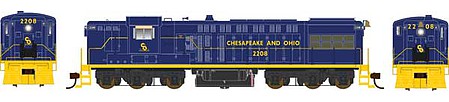 HO Chesapeake & Ohio Baldwin AS-616 DCC #2220 (BOW25084)