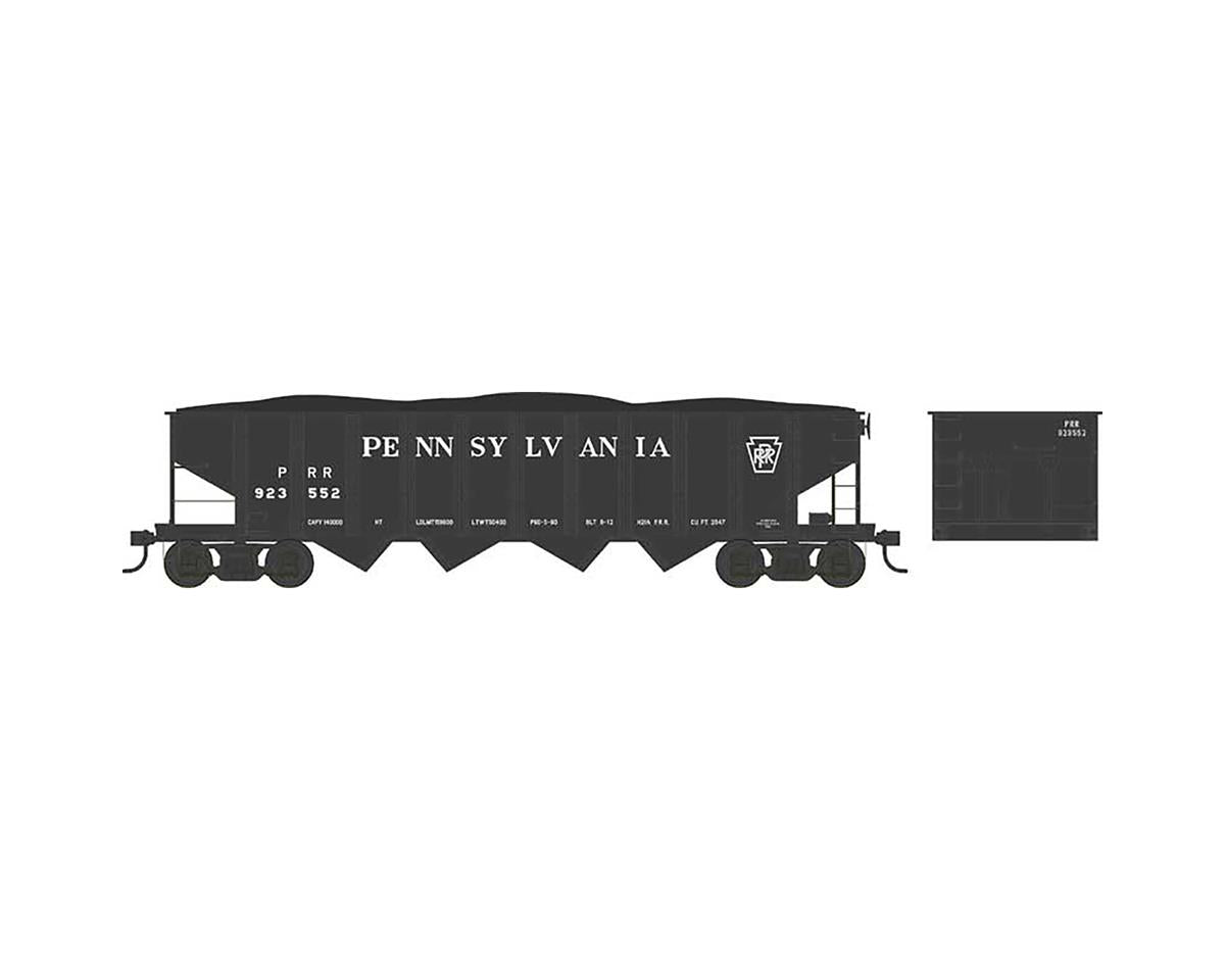 N Scale H21 Hopper PRR H21a Black/Keystone #923552 (BOW38128)