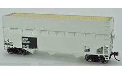 HO Gulf & Mississippi RTR 70-Ton Offset-Side Wood Chip Hopper with Flat Side Extensions #501330 (BOW42597)