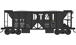HO Detroit, Toledo & Ironton RTR 70-Ton 2-Bay Ballast Hopper with Side Chutes (Ballast Gates) #85017 (BOW42806)