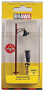 HO Single Wooden Mast Light (BRA84021)