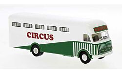 HO Assembled 1950s Mercedes-Benz LP 322 Delivery Van Circus 1960, White / Green / Red (BRK57231)