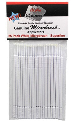 MicroBrush, White Superfine Applicator (25) (BRU1303)