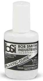 Plastic-Cure Brush-On Gap Filling CA Glue 0.5oz (BSI105)