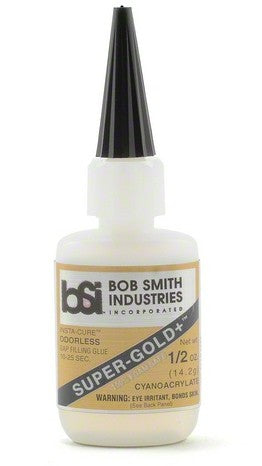 Super-Gold+ Odorless Gap Filling CA Glue 0.5oz (BSI126)