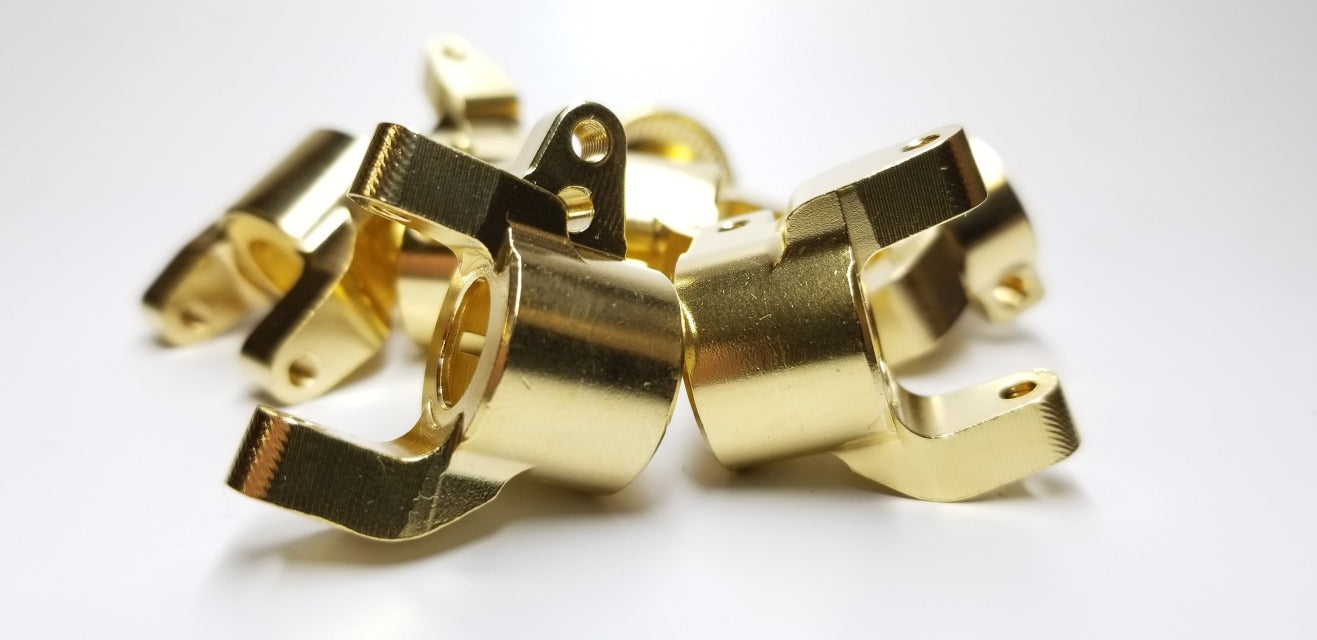 C-Hubs, SCX10II, Brass (BT007BCH)