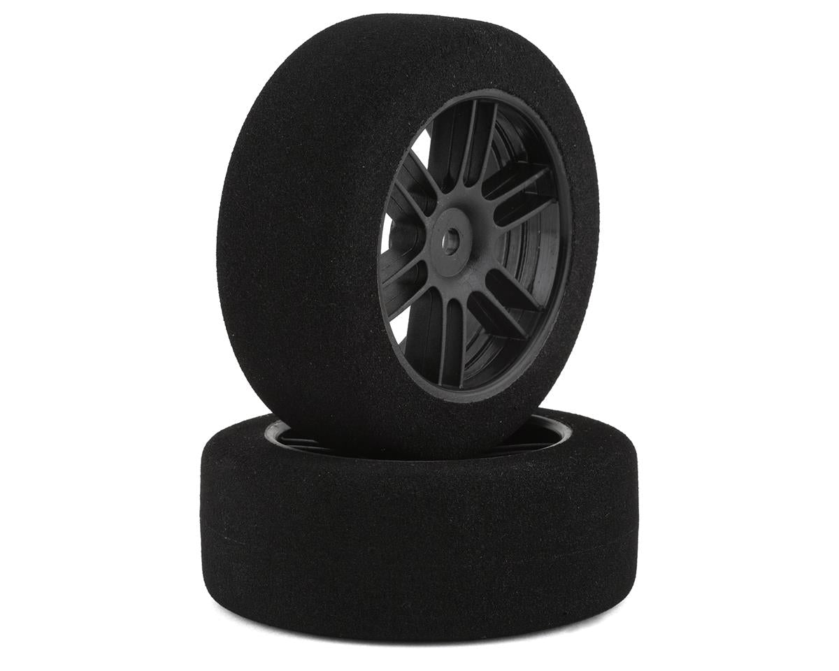 26mm Drag Foam Tires "30" Drag Diameter, Black Wheels, 12mm Hex (2) (BXRF2630D)
