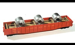 HO Cast Resin Coil Steel Freight Car Load (CHO7235)