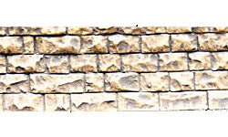 Flexible Cut Stone Wall with Self-Adhesive Backing, Small Stones 13"x3.375" (CHO8260)