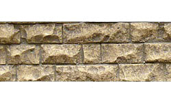 Flexible Cut Stone Wall with Self-Adhesive Backing, Medium Stones 13.25"x3.375" (CHO8262)