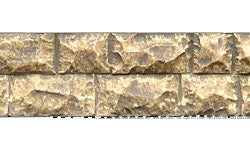 Flexible Cut Stone Wall with Self-Adhesive Backing, Large Stones 13.75"x3.5" (CHO8264)