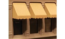 HO Window Awning Set 0.5" Wide (12) (CIT950)