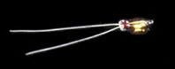 Grain-Of-Rice Bulb, 12V with 8" Brown Wire (CKT101023)