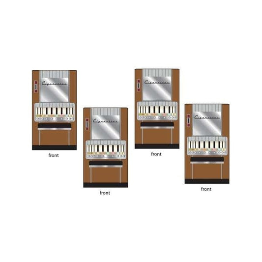 HO 1950s-1960s Vending Machines Cigarettes (4) (CMW20251)