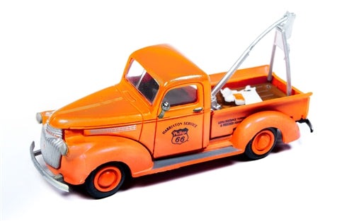 HO Mini Metals 1941-1946 Assembled Chevrolet Wrecker Tow Truck, Philips 66 (CMW30549)