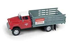 HO Mini Metals 1955 Assembled Chevy Stakebed Truck, Conoco (CMW30577)