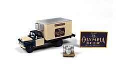 HO Assembled 1955 Chevy Beer Truck with Kegs, Skid and Sign, Olympia Beer (CMW40015)