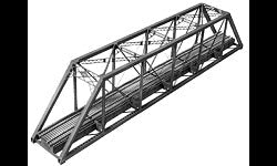 HO 150' Single-Track Pratt Truss Bridge Kit 20-5/8" (CNV1902)