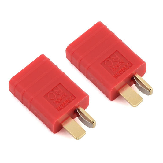 T-Style Male to Traxxas Female One Piece Adapter Plug (2) (CSDTFDM2PK)