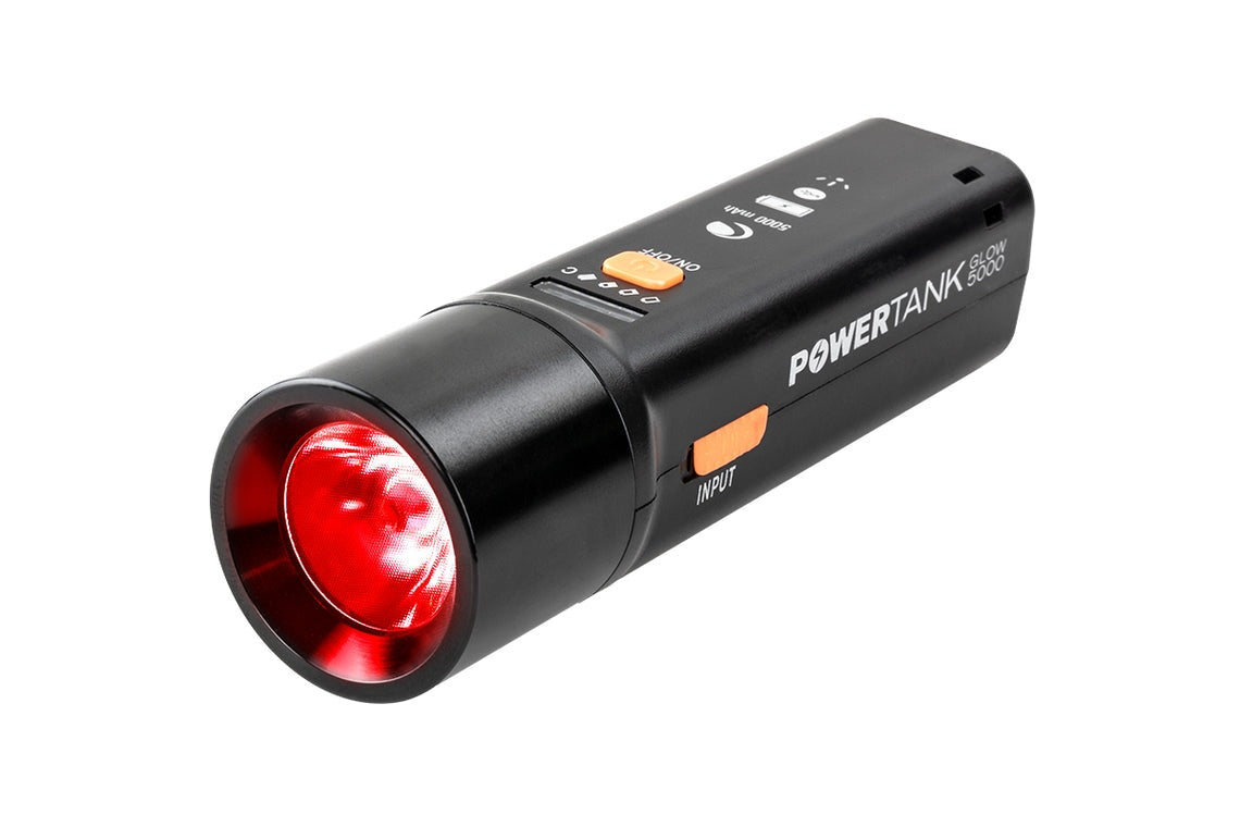 PowerTank Glow 5000 Red Flashlight and Power Bank (CSN93585)