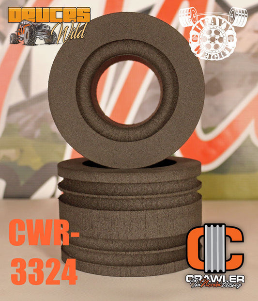 Deuce's Wild Heavy Weight Single Stage Foams for 2.2" MT Tires, 3.0" Wide, 4.95"-5.35" Tall (CWR3324)