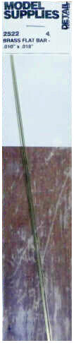 Flat Brass Bar, 0.015"x0.018" (4) (DAS2522)