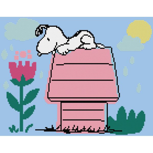 Peanuts Dog House 12"x15.5" Diamond Dotz Art Kit (DDZ651614)