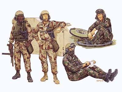 1/35 U.S. Tank Crew Plastic Model Kit (DML3020)