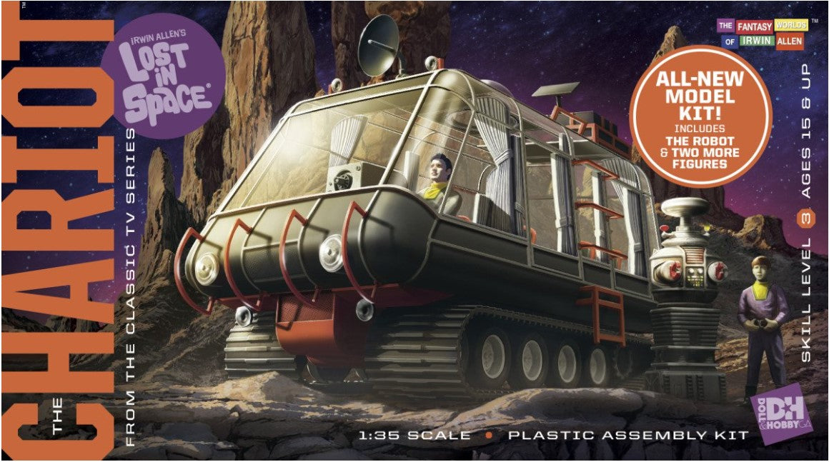 1/35 Lost in Space: The Chariot with 3 Figures Plastic Model Kit (DNH1410)