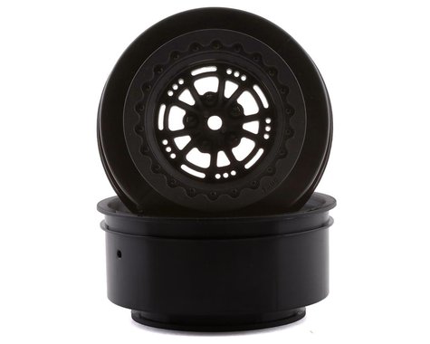 Axis 2.2/3.0" Drag Racing Rear Wheels with 12mm Hex Black (2) (DRC216)