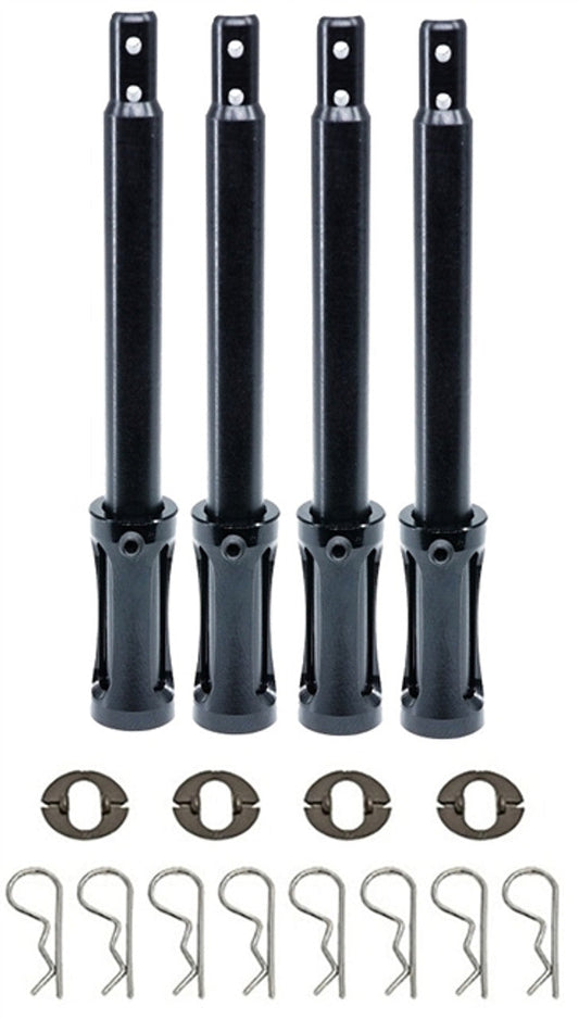 Clip-Style Body Mounts with Aluminum Base and Delrin Posts (4) (DRC08115)