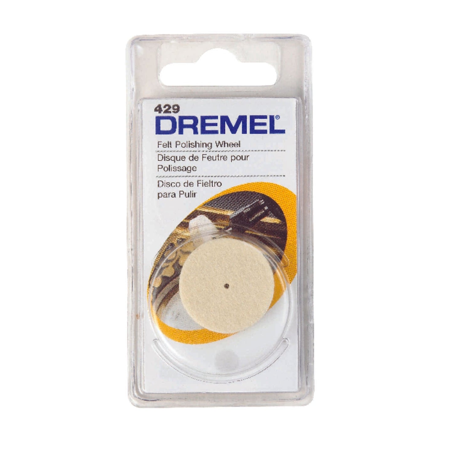 1"x1" Long Felt Cloth Polishing Wheel (1) (DRE429)