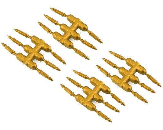 Drift Element Scale Bullet Lug Nuts, Gold (24) (DSCDEN3G)