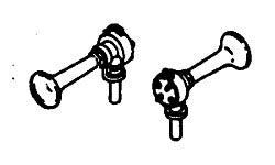 HO Flat-Type Air Horns, Single-Chime (2) (DTW173)
