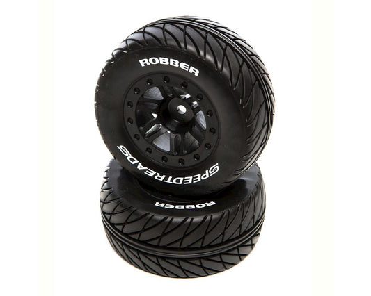 SpeedTreads Robber SC Mounted Black: Slash Rear Slash 4x4 Front and Rear (2) (DTXC2929)