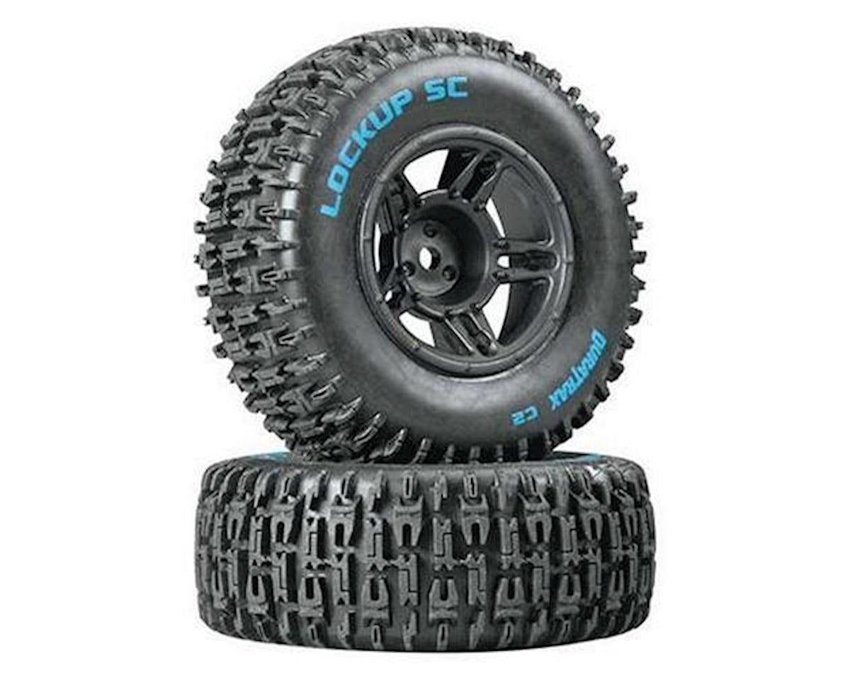 Lockup SC Tire C2 Mounted Slash Front Black (2) (DTXC3670)