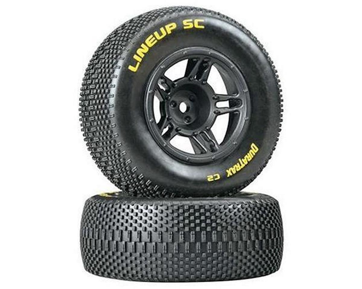 Lineup SC Tire C2 Mounted Slash Front Black (2) (DTXC3678)