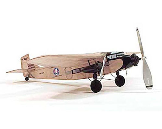 Ford Tri-Motor 17.5" Rubber Power Wooden Model Kit (DUM210)