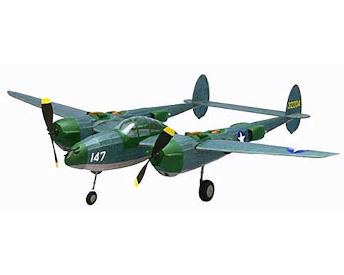 P-38 F/M Lightning 30" Wingspan Wooden Model Kit (DUM324)