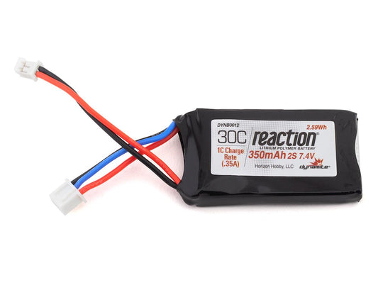 Reaction 350mAh 7.4V C 2S LiPo Battery Pack with PH 2.0 Plug (DYNB0012)